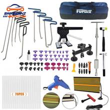 105 pçs paintless dent repair tool kit martelo dent levantador ponte extrator conjunto placa de luz cola extrator tabs para carro dent remoção 2024 - compre barato