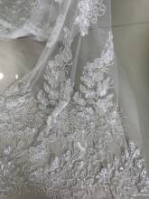 Rendas de malha africanas de luxo para vestido de noiva, novo design com renda bordada 2024 - compre barato