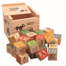 27 шт. деревянные цифровые английские буквы укладки строительные блоки кубики для малышей и детей постарше Монтессори разведки обучающие игрушки для детей, подарки 2024 - купить недорого