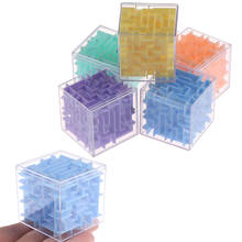 3D Maze Magic Cube Transparent Six-sided Puzzle Speed Cube Rolling Ball Game Cubos Maze Toys for Children Educational 2024 - buy cheap