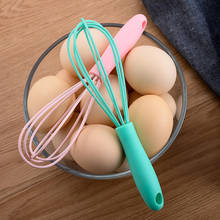 Manual Egg Beater Mixer Mini Kitchen Egg Whisk Bake Tool Egg Agitator Silicone Eco-Friendly 2024 - buy cheap