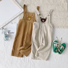 Baby Boys Overalls 2019 Autumn New Toddler Girls Suspender Pants Kids Cartoon Corduroy Jumpsuit Baby Girl Casual Trousers Pants 2024 - buy cheap