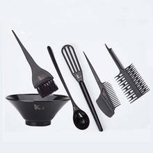 High Quality PET Salon Hair Coloring Bowl 6 Designs Hair Dye Tool Kit Salon Hair Color Cream Mixer Set Hair Color Brush P-06 2024 - buy cheap