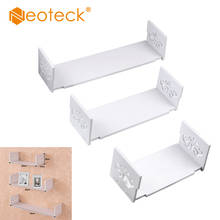 Neoteck 3 pçs branco em forma de u prateleira de parede flutuante rack de armazenamento de madeira-placa de plástico para escritório em casa decoração da sala de estudo 2024 - compre barato