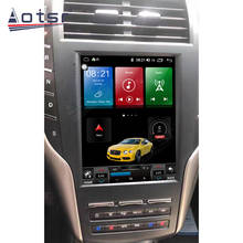 Rádio automotivo android original, 6 + 128gb, para lincoln mkz mkc mkx, navegação por gps, estéreo, reprodutor de multimídia, gravador, dsp, carplay 2024 - compre barato