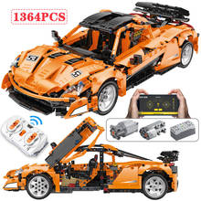 Bloques de construcción para niños, juguete de ladrillos para armar coche deportivo McLaren MOC, con aplicación técnica de ciudad, ideal para regalo, RC/no RC 2024 - compra barato