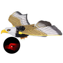 Eslinga electrónica de águila voladora, modelo de pájaro flotador con sonido LED, juguete para niños, regalo, nuevo 2024 - compra barato