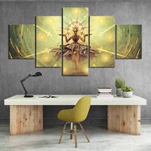 5 Panels Zenyatta Overwatch Game Poster Artwork Canvas Art Wall Paintings for Home Decor 2024 - buy cheap