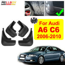 4pcs Car Fender Mud Flaps Splash Guard For Audi A6 C6 2010 Sedan Mods Front Rear Mudguards Mudflaps Auto Accessories 2006-2009 2024 - buy cheap