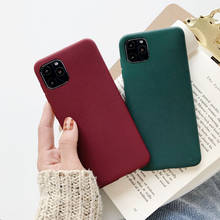 Phone Case For iPhone 11 Lovely Simple Solid Color tpu Soft Silicone For iPhone 6 6s 7 8 Plus X XR XS 11 Pro Max Case 2024 - buy cheap