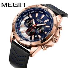 MEGIR Chronograph Watch Men Fashion Sport Quartz Mens Watches Top Brand Luxury Military Wristwatch Male Clock Relogio Masculino 2024 - buy cheap