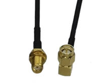 RG174 SMA Male Plug Right angle to SMA Female Jack Bulkhead RF Jumper pigtail Cable 4inch~10FT 2024 - buy cheap