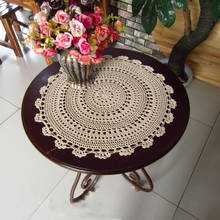 HOT handmade Round lace Cotton Table Place Mat Pad Cloth Crochet Placemat Cup Mug Christmas Tea Coffee Coaster Pot Doily Kitchen 2024 - buy cheap