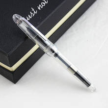 Jinhao 992 модная прозрачная цветная перьевая ручка с наконечником 0,5 мм/0,38 мм каучуковые чернильные ручки для письма школьные принадлежности 2024 - купить недорого