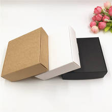 20Pcs 9.5x9.5x3cm Brown/White/Black Paper Aircraft Box Blank Jewelry Gifts Boxes Packing Product Candy Handmade Paper Boxes 2024 - buy cheap
