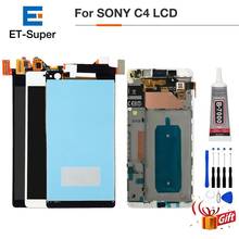 Pantalla LCD Original para Sony Xperia C4, montaje de digitalizador con pantalla táctil, marco de repuesto, herramientas y pegamento, E5303, E5306, E5333, E5353 2024 - compra barato