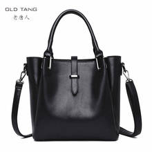 OLD TANG Genuine leather Cow leather Large Capacity Women Bag Female Shoulder Bag Causal Women Handbag Lady's Messenger Bags 2024 - buy cheap