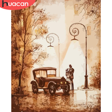 HUACAN DIY Pictures By Number Landscape Kits Home Decor Painting By Numbers Lover Drawing On Canvas HandPainted Art Gift 2024 - buy cheap