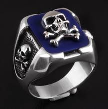 925 Silver Fashion skull Thai Silver  Ring 2024 - buy cheap