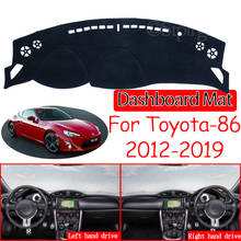 Capa antiderrapante para painel de painel de autos, acessório para toyota 86, gt86, ft86, scion drive, brz 2012 a 2019 2024 - compre barato