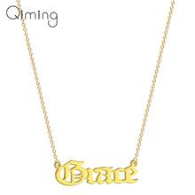 Custom Letter Grace Name Necklace For Women Girls Old English Elegant Words Children Birthday Beautiful Collar Choker Necklace 2024 - buy cheap