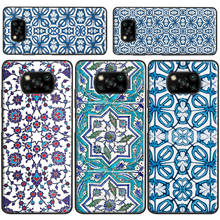 Capa de celular quadrada da turquia com azulejos para poco x3 pro m3 f1 f2 f3 capa para xiaomi mi 11 ultra note 10 lite mi 9t 10t pro 2024 - compre barato