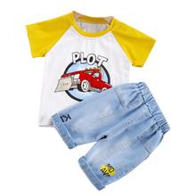New Summer Baby Clothes Suit Children Boys Girls Cartoon Sport T-Shirt Shorts 2 Piece Set Toddler Casual Costume Kids Tracksuits 2024 - buy cheap