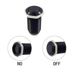 12mm Latching Switch Self Locking Black Aluminum Metal Push Button Switch 2024 - buy cheap