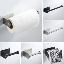 LIUYUE Toilet Paper Holder Black Bathroom Toilet Roll Paper Holder Vacuum Wall Mounted Kitchen Paper Holder Napkin Towel Rack 2024 - buy cheap