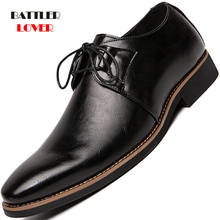 Classic Men's Dress Shoes High Quality Men Leather Formal Shoes Gentleman Casual Business Oxfords Male Office Wedding Shoes Big 2024 - compre barato