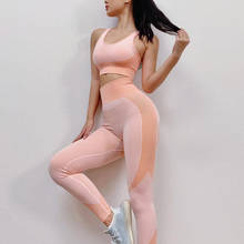 Women Seamless Yoga Sets with Zipper Sport Suit Long Sleeve Shirts High Waist Leggings Fitness Gym Suits Workout Sportswear 2024 - buy cheap