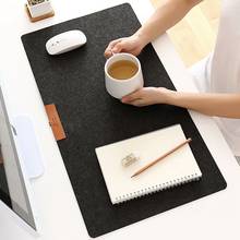 735*325mm Large Office Computer Desk Mat Modern Table Keyboard Mouse Pad  Non-slip Wool Felt Laptop Cushion Desk Mat Gamer Mat 2024 - buy cheap