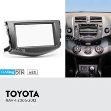 Panel de Radio Fascia para coche, Kit de tablero de ajuste, adaptador de placa de ajuste, consola, adaptador de bisel, embellecedor de cubierta, para TOYOTA RAV4 2006-2012 2024 - compra barato