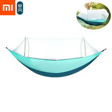 Xiaomi Hammock Zaofeng Anti-mosquito Outdoor Camping Hanging Sleeping Bed Swing Portable 600kg load-bearing Hammock Travel Strip 2024 - buy cheap
