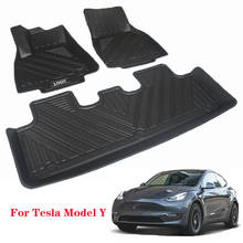 Alfombrilla antideslizante de TPE para el suelo del coche, almohadilla impermeable para el modelo Tesla Y, accesorios, cojín de la caja trasera, alfombrilla para el maletero delantero Y trasero 2024 - compra barato