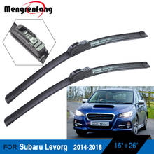 Limpador de para-brisa dianteiro para carro subaru levorg., lâminas de limpeza de borracha macia, 2014, 2015, 2016, 2017 e 2018. 2024 - compre barato