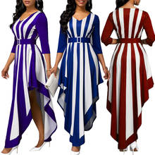 2021 Новый Абая (Бангладеш) Турция Полосатое платье для мамы и дочки, 5XL кафтан Marocain мусульманская Мода висячий размера плюс Дубай Абая Мусульманская одежда 2024 - купить недорого
