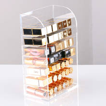 Clear Acrylic Make Up Storage Holder Makeup Organizer Storage Box Cosmetic Box Lipstick Jewelry Box Case Holder Display Stand 2024 - buy cheap