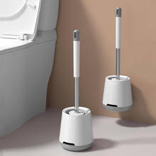 Creative Home Bathroom Supplies Toilet Brush Soft TPR Wall-mounted Bathroom Toilet Brush Holder Set Clean Tool Durable 2024 - buy cheap