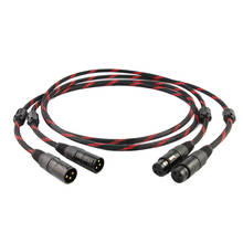 Пара Canare L-4E6S OCC медный XLR сбалансированный аудио кабель 3 Pin 2 XLR папа к женскому аудио кабель 2024 - купить недорого