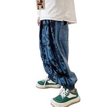 Calças casuais masculinas, linha larga, estilo hip-hop, estilo japonês 2024 - compre barato