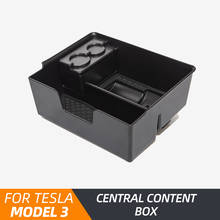 Model3 caixa de armazenamento central do carro para tesla modelo 3 2020 acessórios tidying estiva center console organizador modelo três 2024 - compre barato