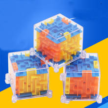 Colorido 3d mini labirinto quebra-cabeça velocidade cubo labirinto bola de rolamento brinquedos jogo para crianças intellegence desenvolver 2024 - compre barato
