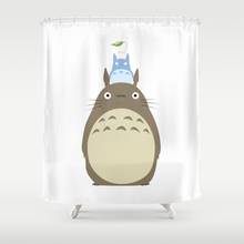 Водонепроницаемая занавеска для душа Totoro из полиэстера 2024 - купить недорого