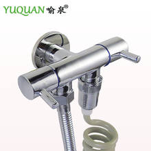 G1/2 Inch Bathroom Accessory Double Outlet Faucet Valve Double Control Toilet Angle Valve for Bidet Sprayer WB8501 2024 - buy cheap