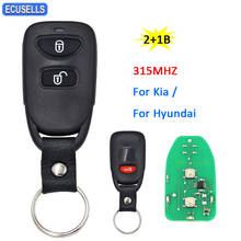 Mando a distancia inteligente para coche, llave de 1/3 Mhz para Hyundai Tucson Santa Fe Elantra 315-2006, Kia Soul, 2 + 2011 botones 2024 - compra barato
