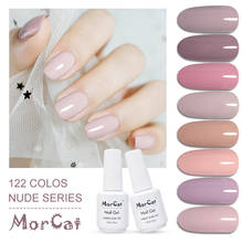 MorCat-esmalte de uñas en Gel, barniz para uñas semipermanente, serie Beige, Nude, UV, 15ml 2024 - compra barato