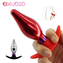 EXVOID Prostate Massager Sex Toys for Couples Butt Plug Sex Shop Adult Products Stainless Steel Silicone Metal Anal Plug 2024 - buy cheap