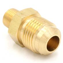 SAE Thread 5/8"-18 UNF Fit Tube OD 3/8" - 1/8" NPT Male Brass SAE 45 Degree Pipe Fitting Adapters Connectors 1000PSI 2024 - buy cheap