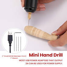 Z-U36 Mini Handheld Electric Drill USB Puncher 5V Power Small Grinding Tool for Jewelry Pearl Resin DIY 2024 - buy cheap